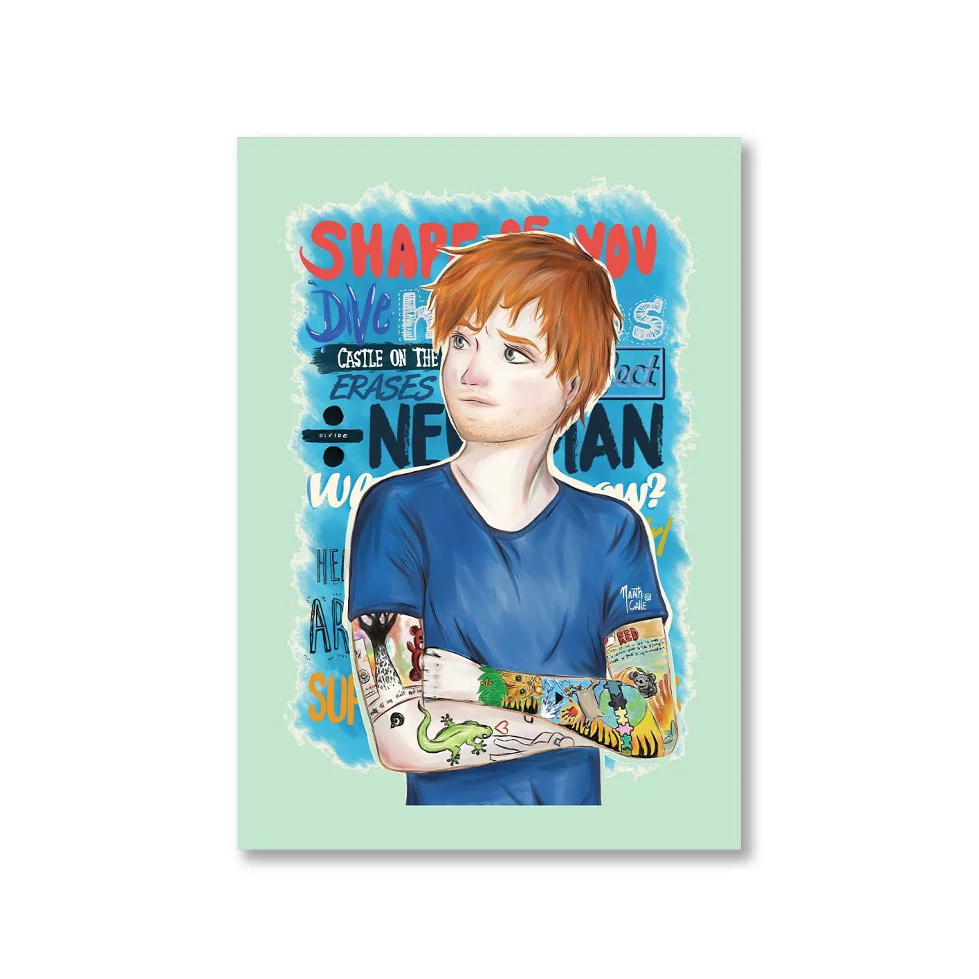 Ed Sheeran Poster - Teddy