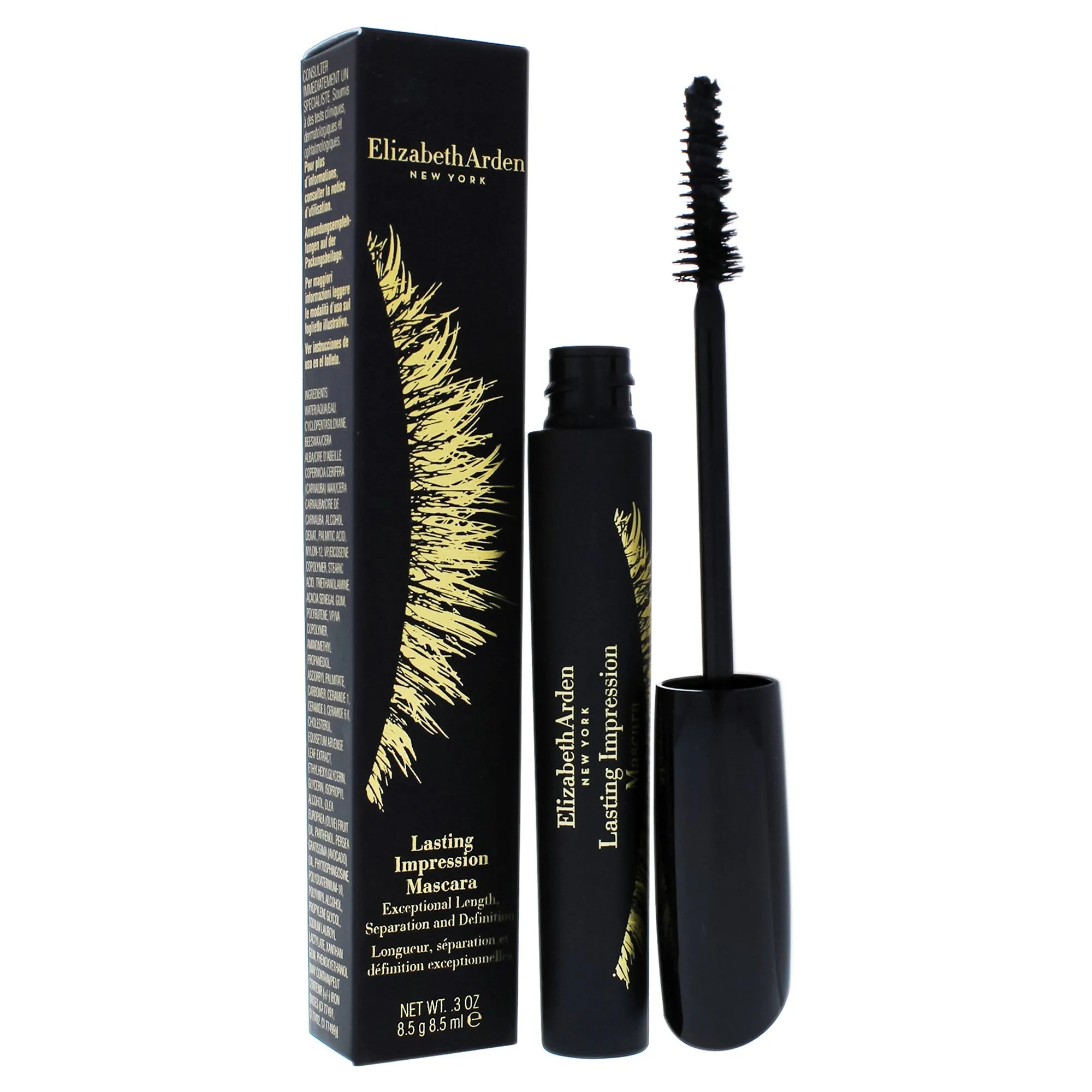 Elizabeth Arden Lasting Impression Mascara, Black 01, 0.3 oz.