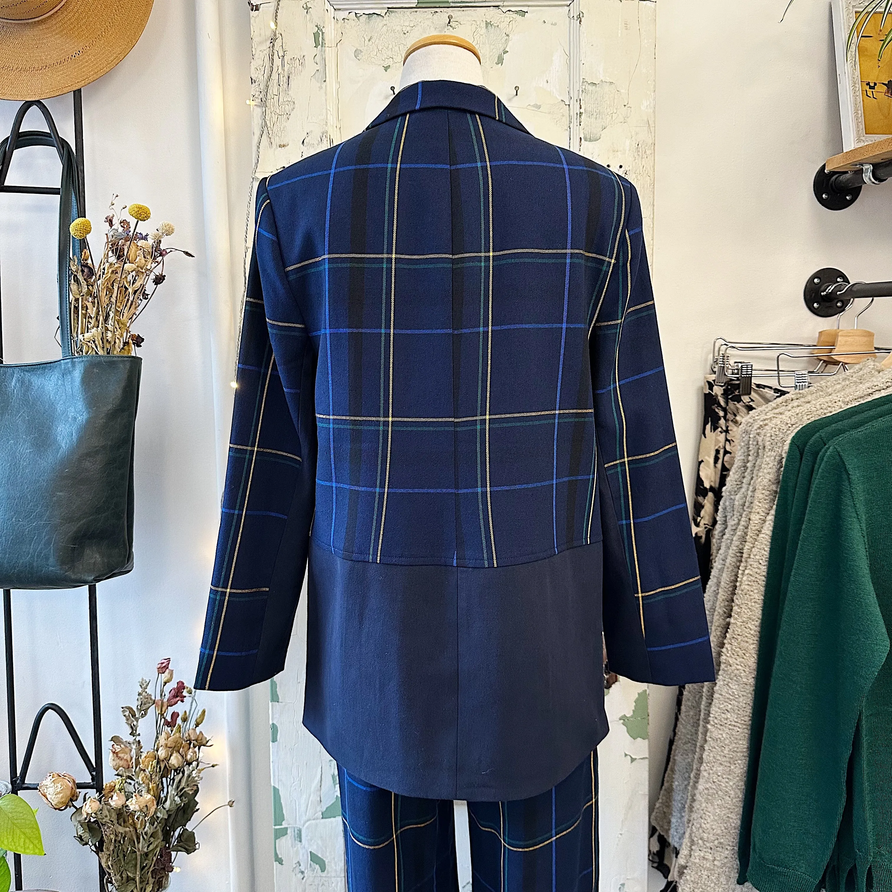 Eve Gravel // Lawers Jacket Blue Plaid