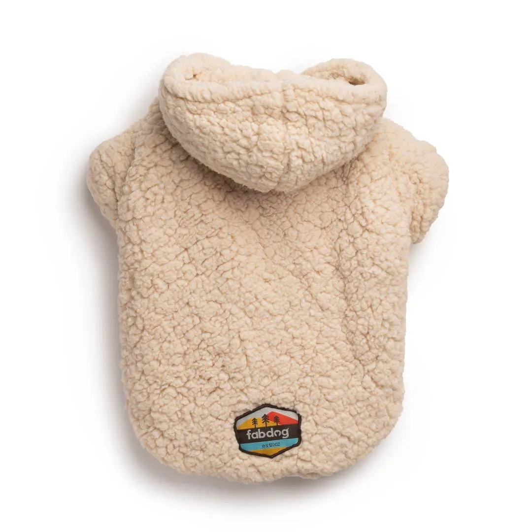 Fabdog | Cream Sherpa Dog Hoodie