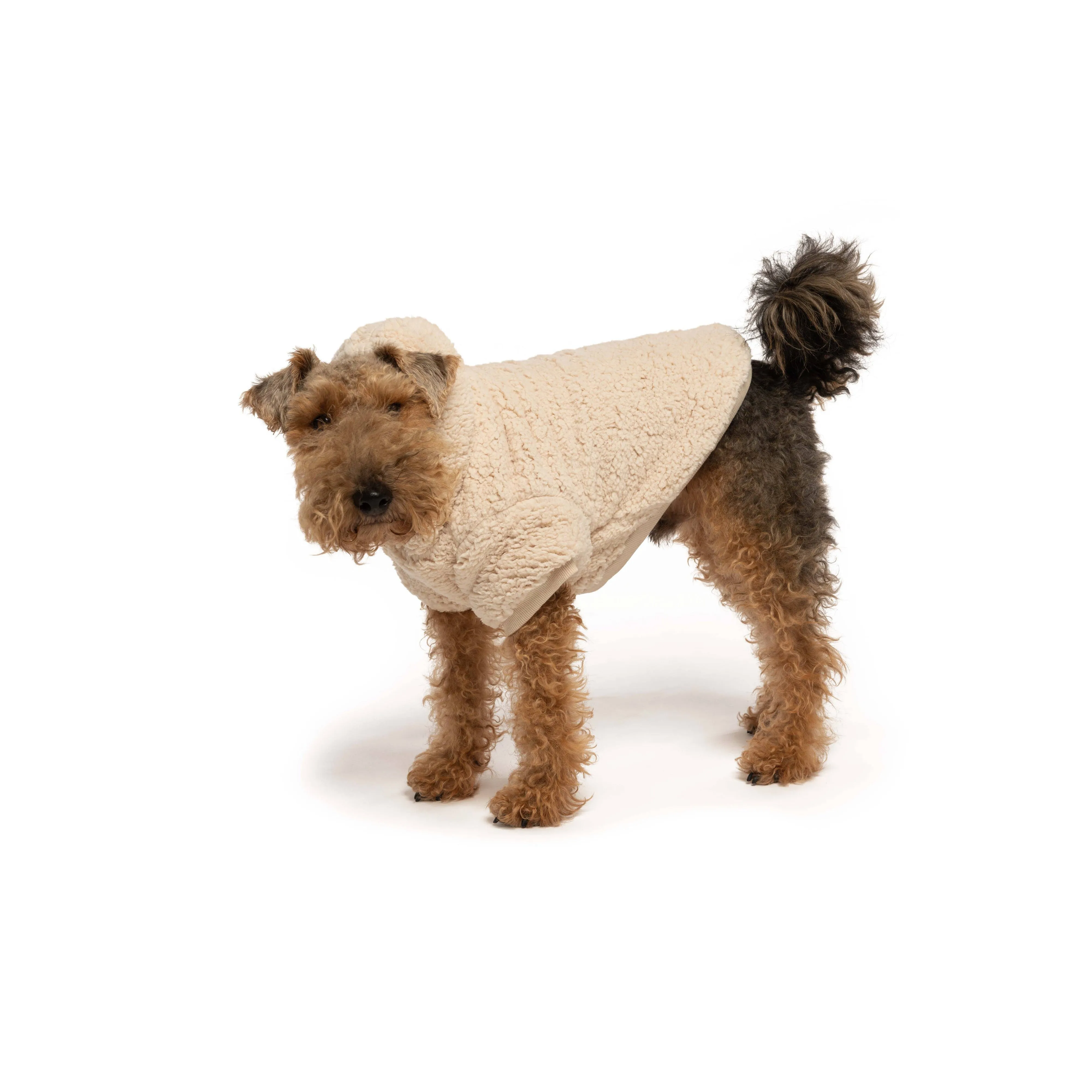 Fabdog | Cream Sherpa Dog Hoodie