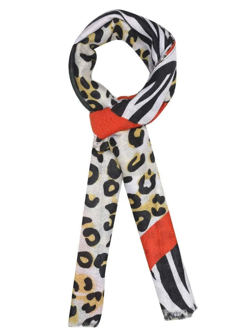 FabSeasons Yellow Fancy fashion Stylish Animal Printed Scarf