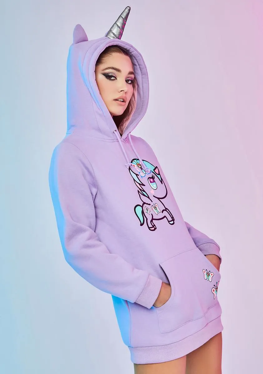 Fairy Kingdom Graphic Oversized Hoodie