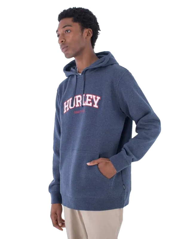 Flow Pullover Hoodie in Heather Indigo