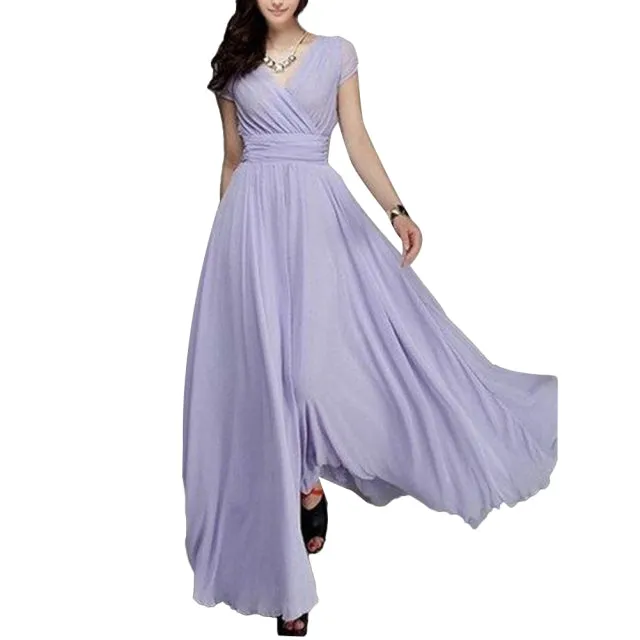 Funki Buys | Dresses | Women's High Waist Maxi Evening Dress