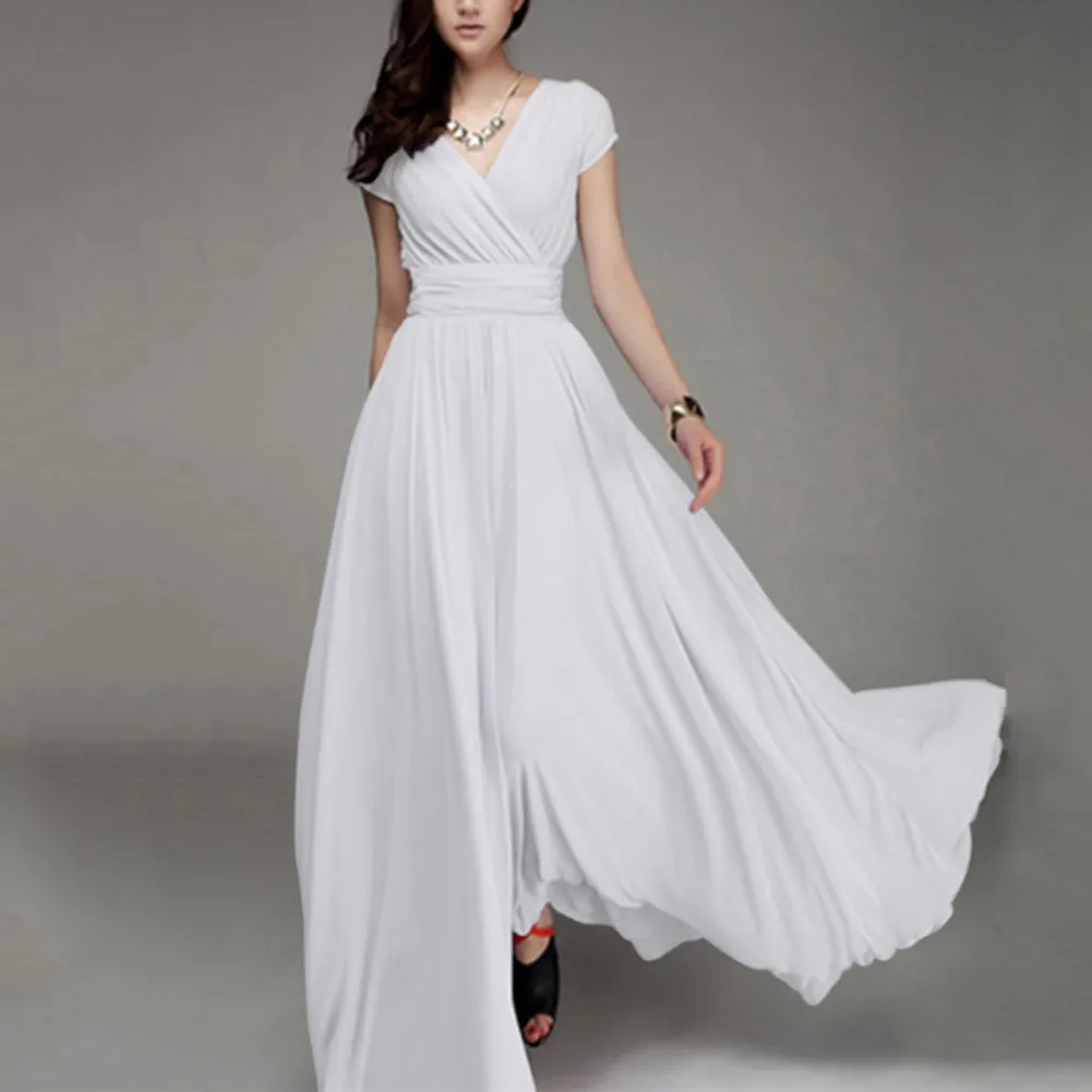 Funki Buys | Dresses | Women's High Waist Maxi Evening Dress