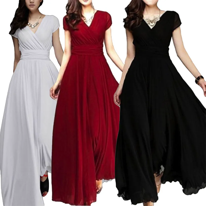 Funki Buys | Dresses | Women's High Waist Maxi Evening Dress