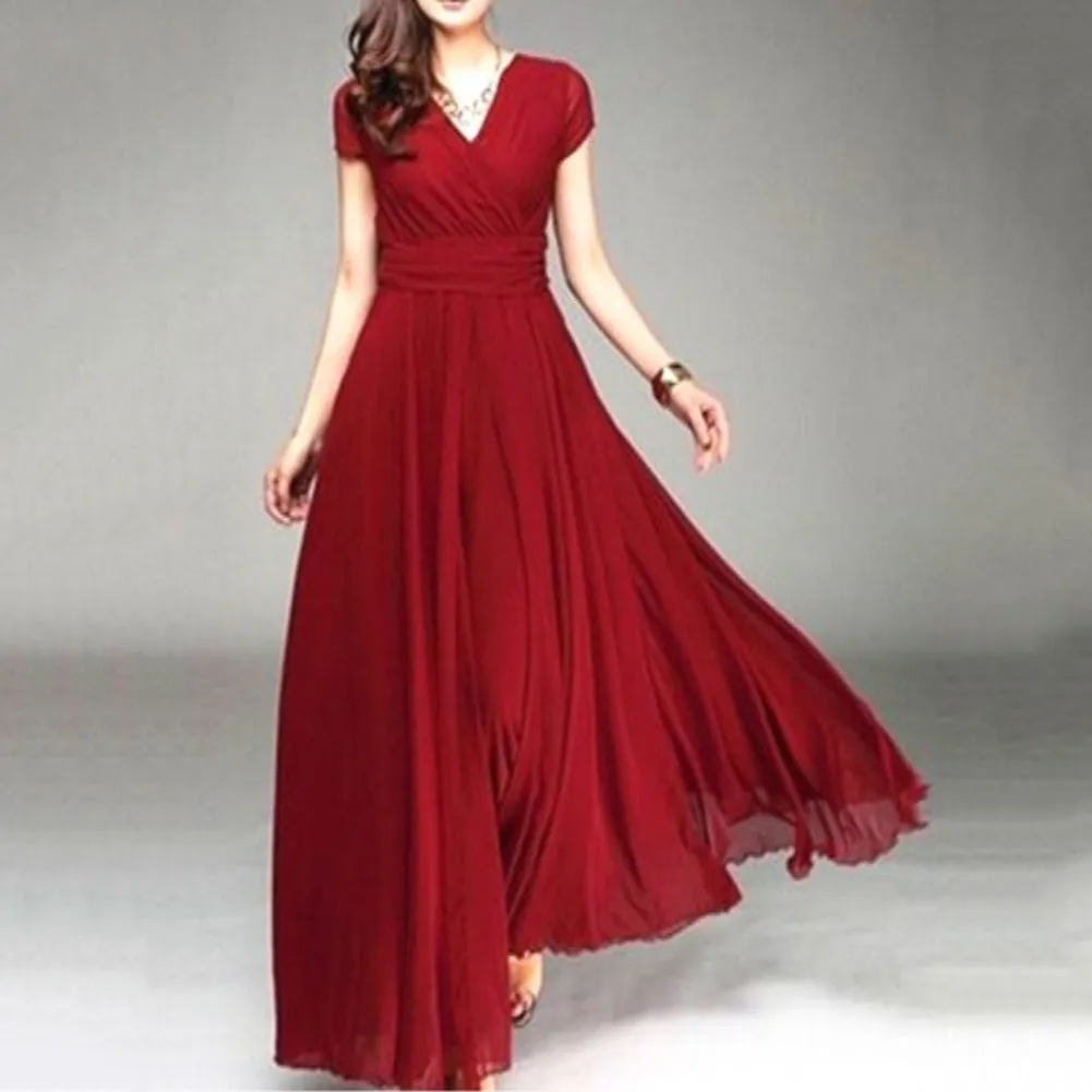 Funki Buys | Dresses | Women's High Waist Maxi Evening Dress