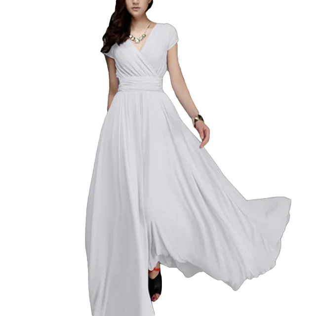 Funki Buys | Dresses | Women's High Waist Maxi Evening Dress