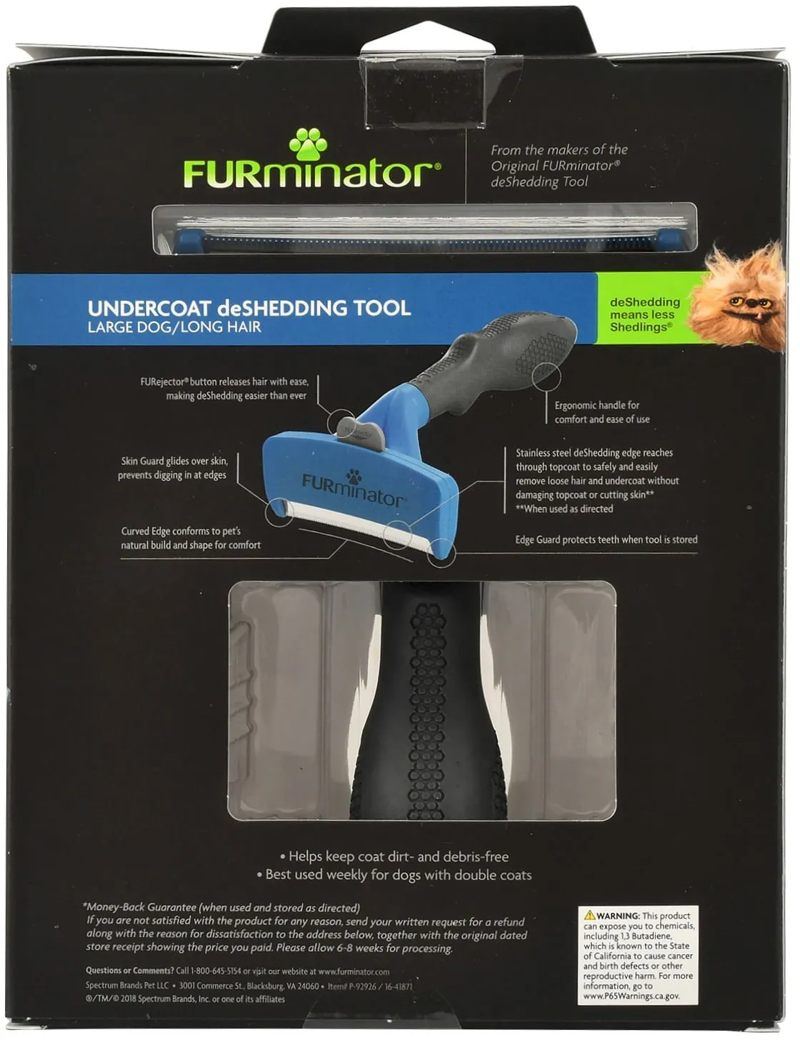 FURminator Undercoat deShedding Tool for Dogs