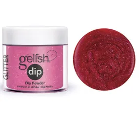 Gelish Professional Dip Powder High Voltage - Pink With Fuchsia And Silver Glitter - 23G