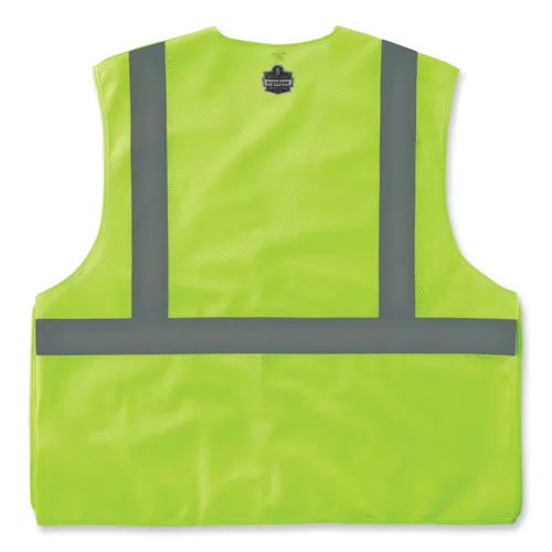 Glowear 8215ba-s Single Size Class 2 Economy Breakaway Mesh Vest, Polyester, 2x-large, Lime