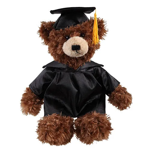 Graduation Brandon Teddy Bear Plush 2024 Chocolate 12"