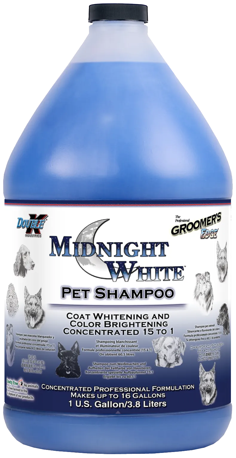 Groomer's Edge Midnight White Shampoo - Gallon