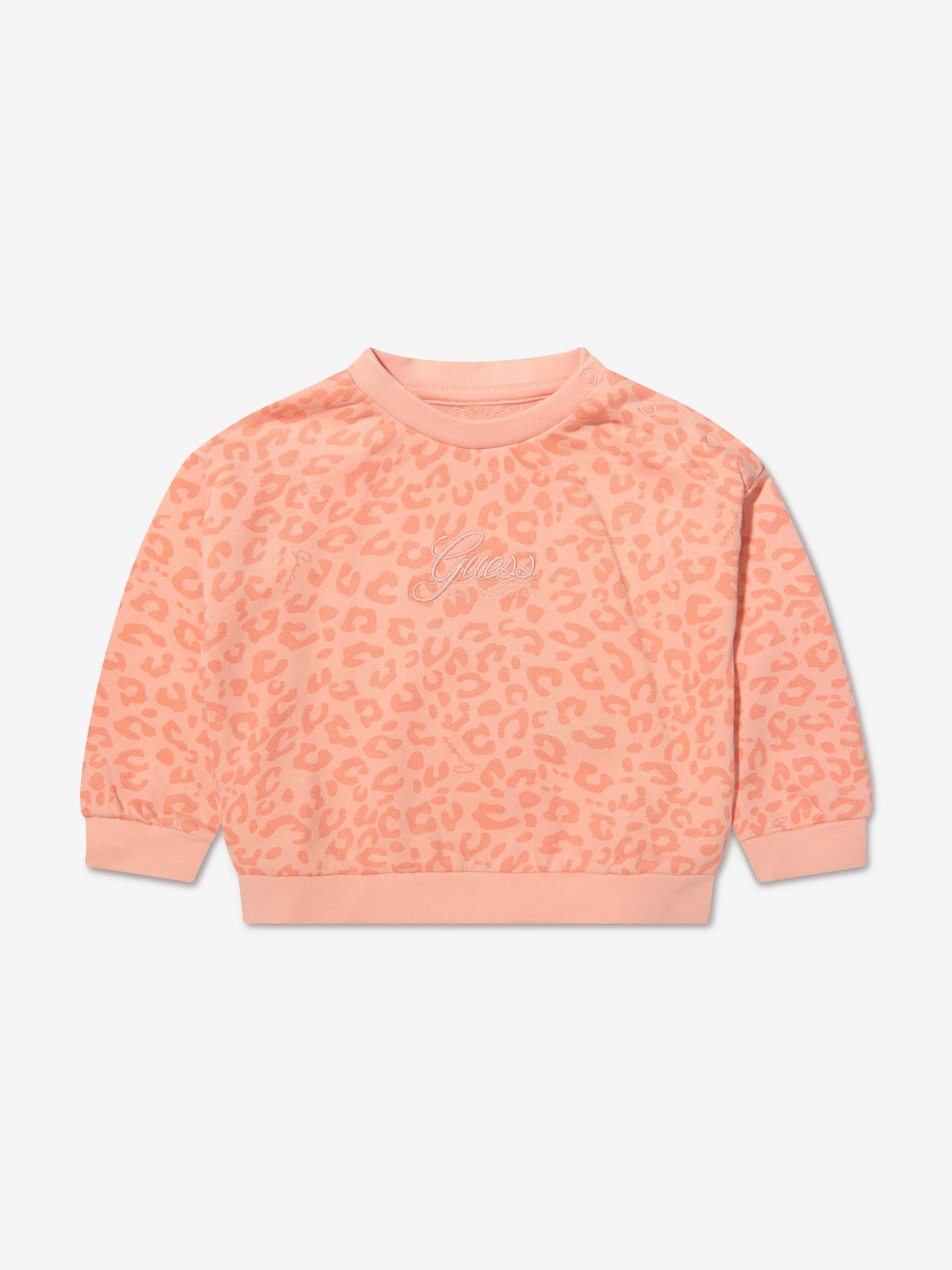 Guess Baby Girls Leopard Print Sweatshirt