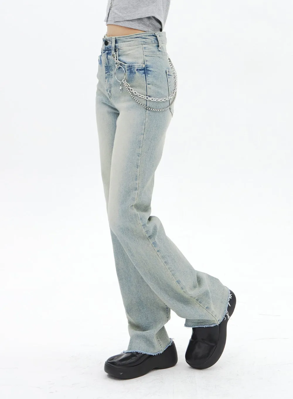 High Waist Bootcut Jeans BA320