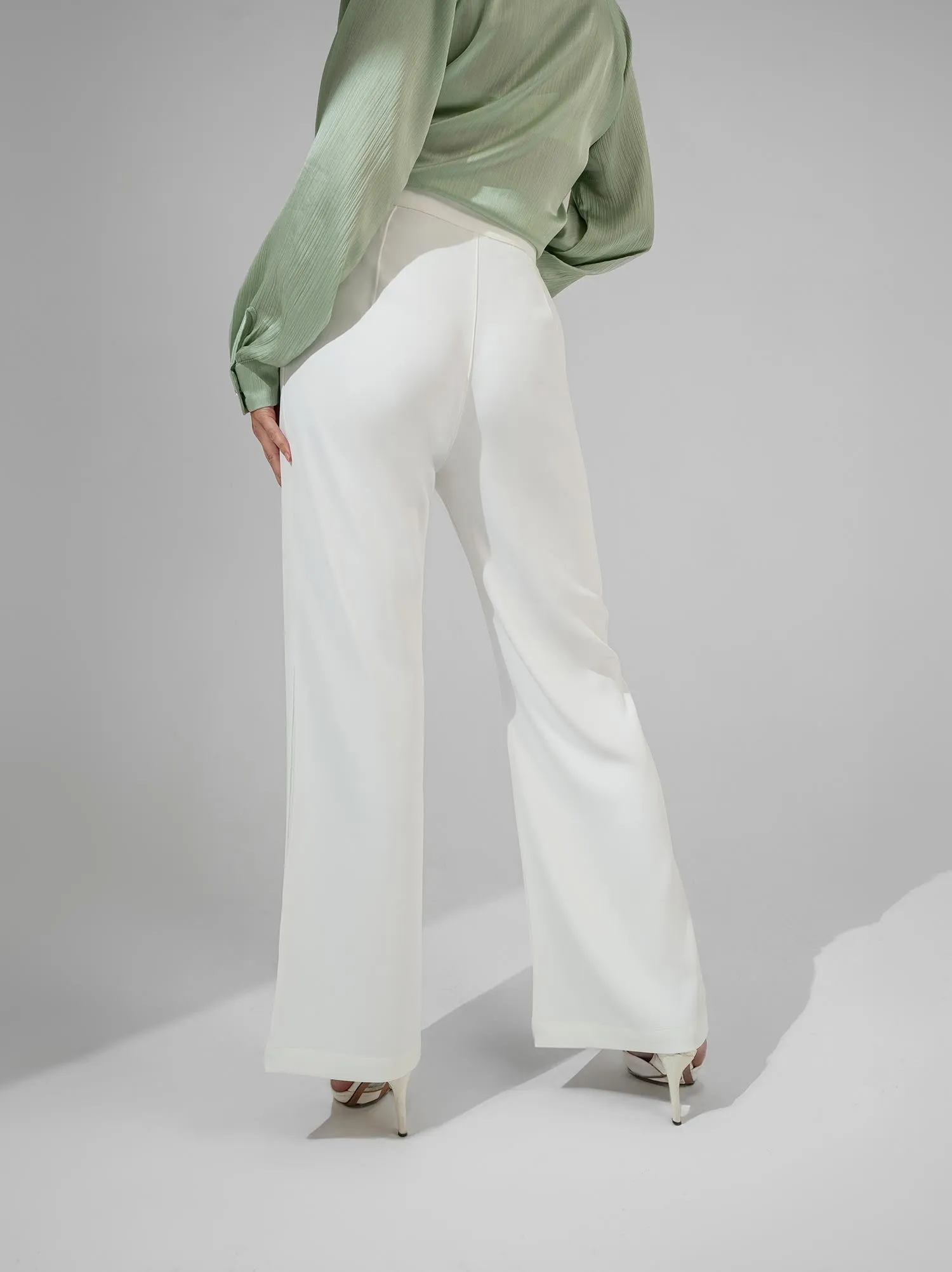 High Waist Flared Pants - KC Shop