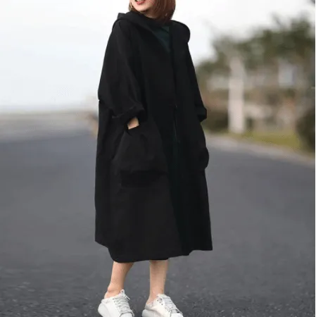 Holly Long Oversized Hooded Coat