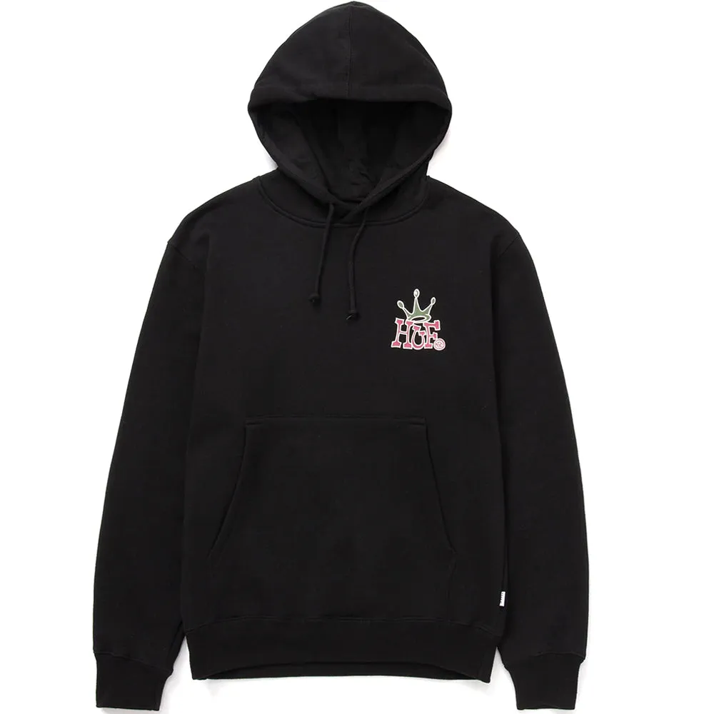 HUF CROWN P/O HOODIE // BLACK