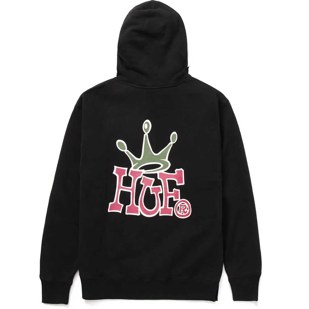 HUF CROWN P/O HOODIE // BLACK