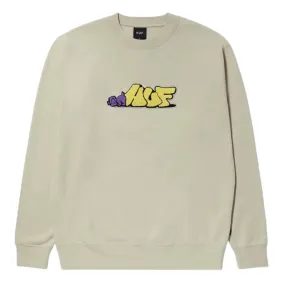 Huf Dog Sense Crewneck - Stone