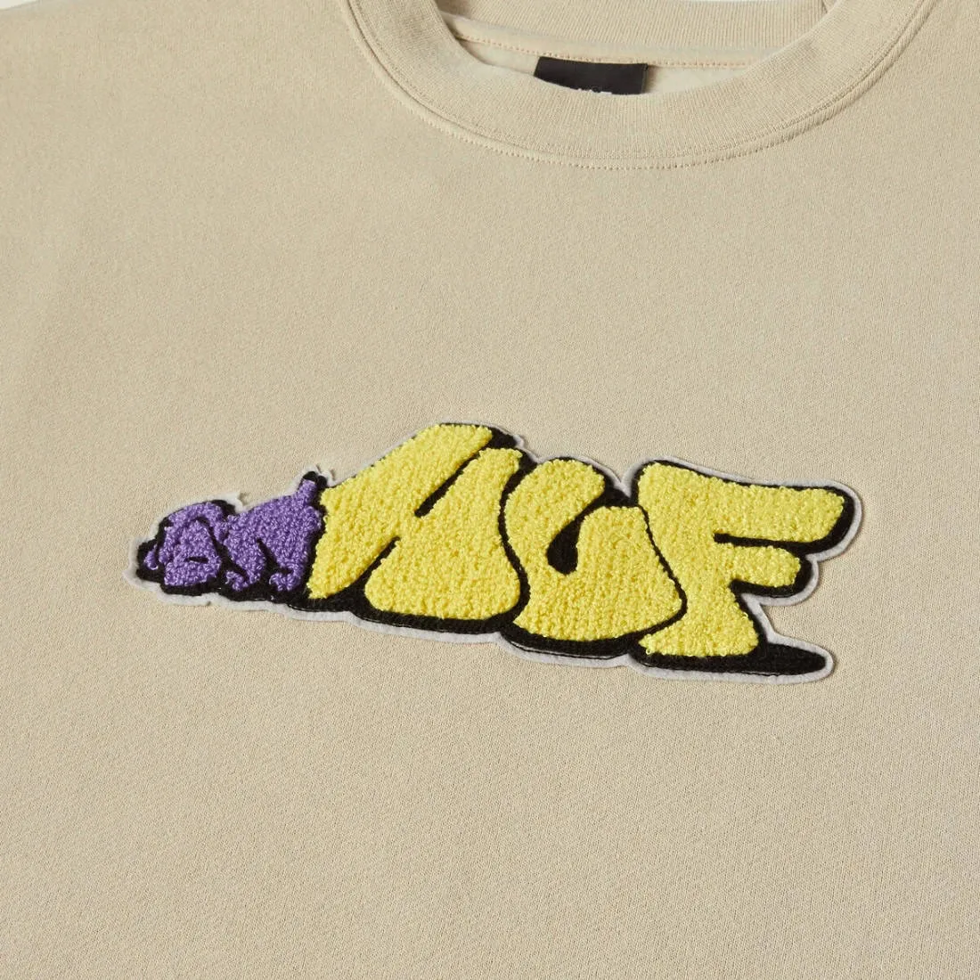 Huf Dog Sense Crewneck - Stone