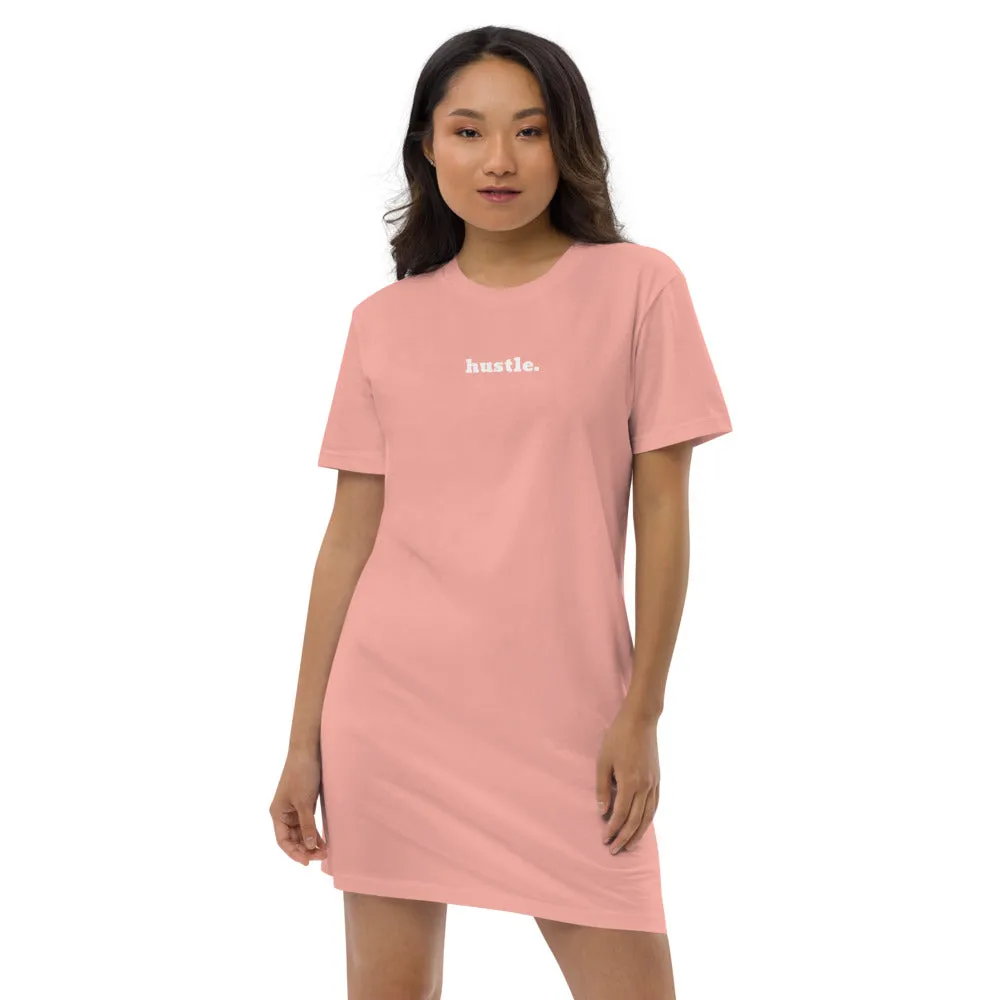 Hustle Organic Cotton T-Shirt Dress in Black or Pink