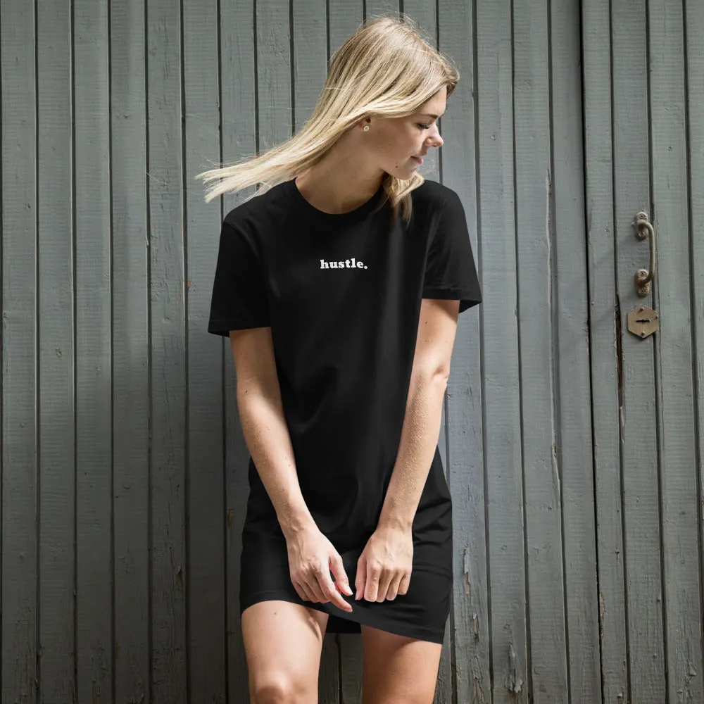 Hustle Organic Cotton T-Shirt Dress in Black or Pink