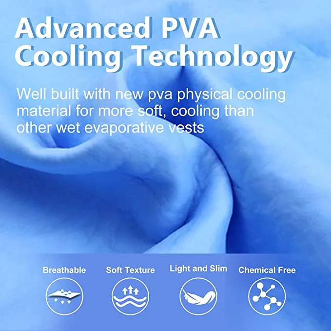 Instant Cooling Vest  -  PVA Water Activated Evaporative Cool Cold Vest