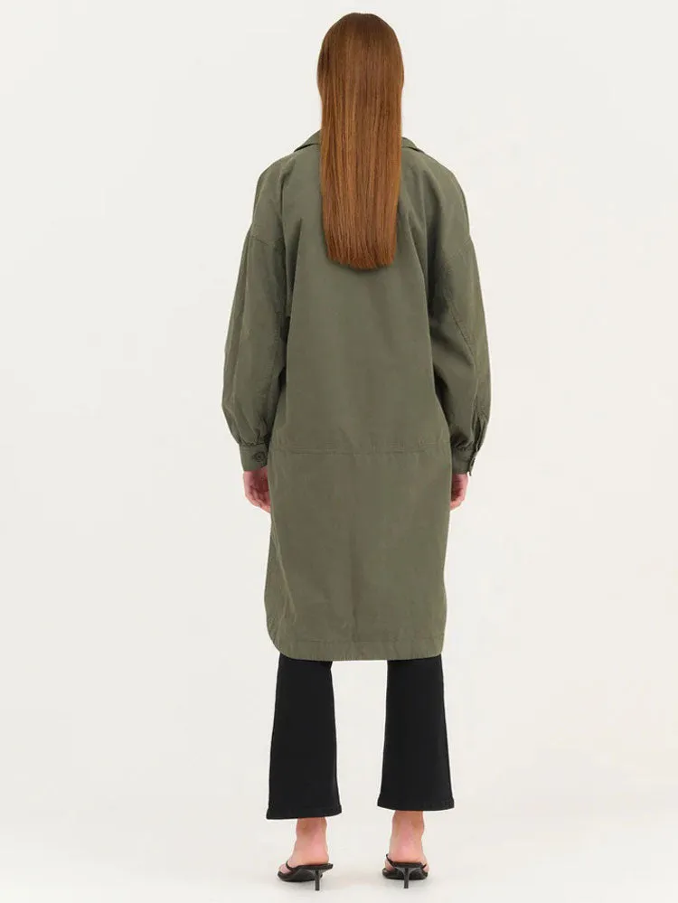 Ivy Copenhagen Eva Coat Titanium Army