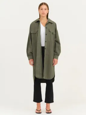 Ivy Copenhagen Eva Coat Titanium Army