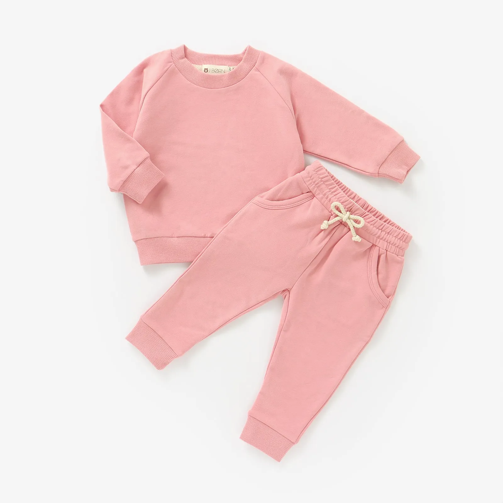 JBØRN Organic Cotton Baby Sweater & Joggers Set | Personalisable