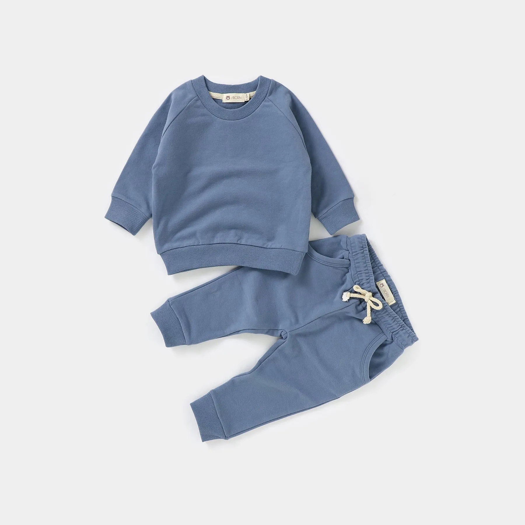 JBØRN Organic Cotton Baby Sweater & Joggers Set | Personalisable