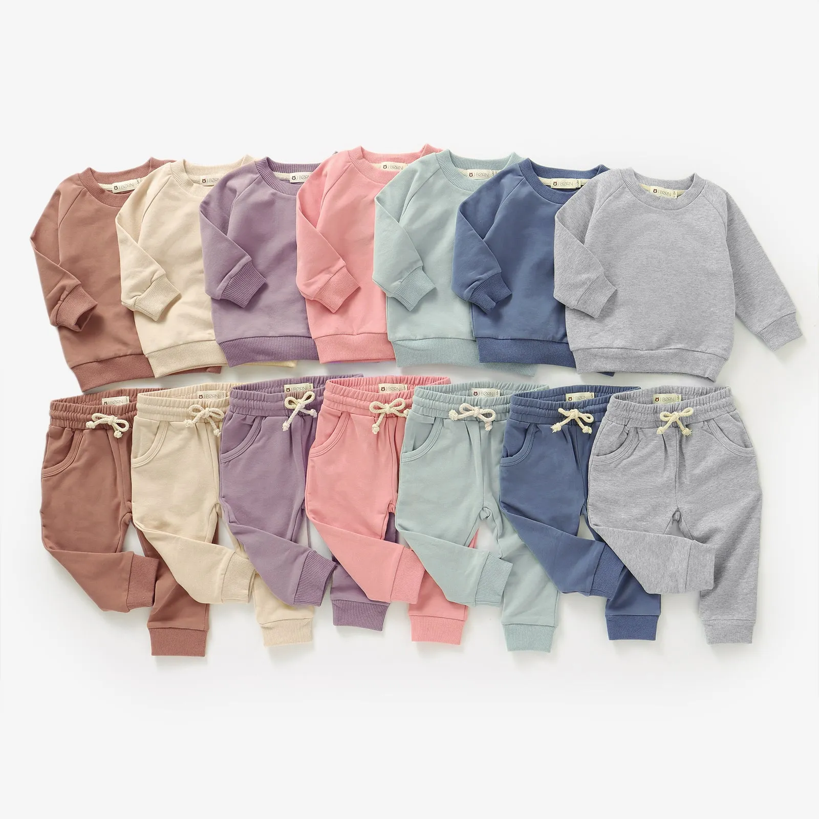 JBØRN Organic Cotton Baby Sweater & Joggers Set | Personalisable