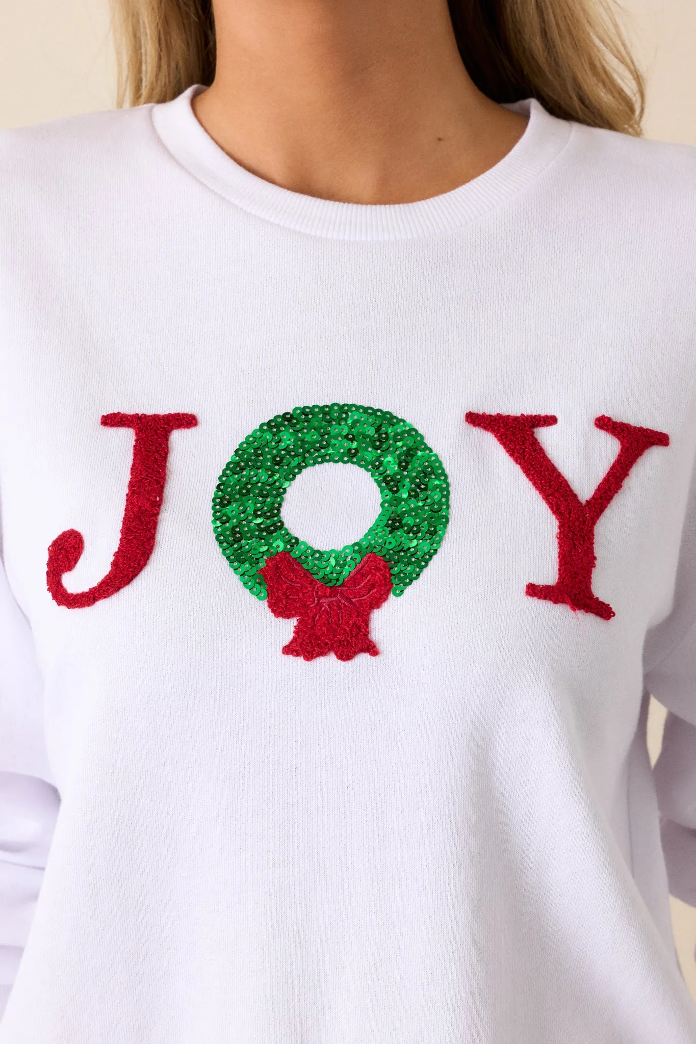 Joy To The World White Sweatshirt