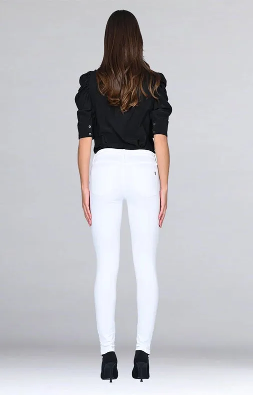 Jude Mid Rise Skinny - Snow White