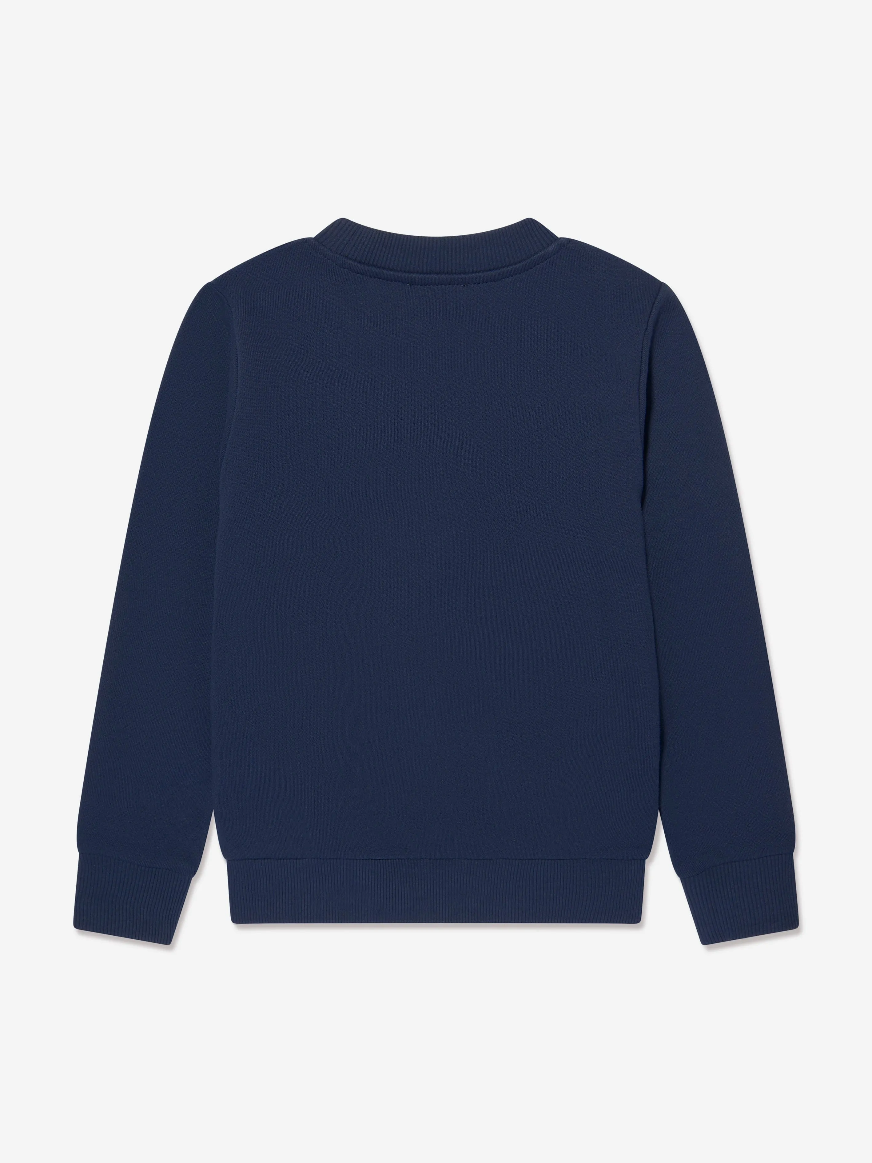 KENZO Boys Logo Print Sweatshirt in Navy