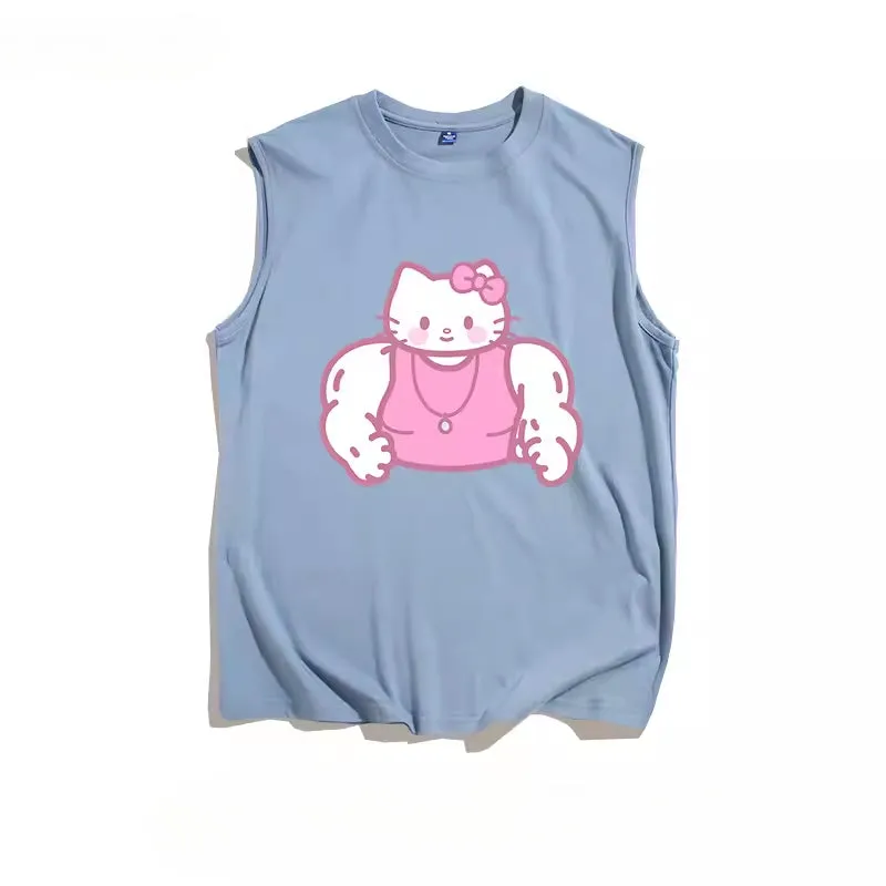 Kitty Dress Pink Vest T-shirt KI571