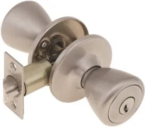 Legend Entry Lockset Tulip Knob Ka3 Adjustable Backset Kw1 Keyway Satin Nickel 3 Per Pack