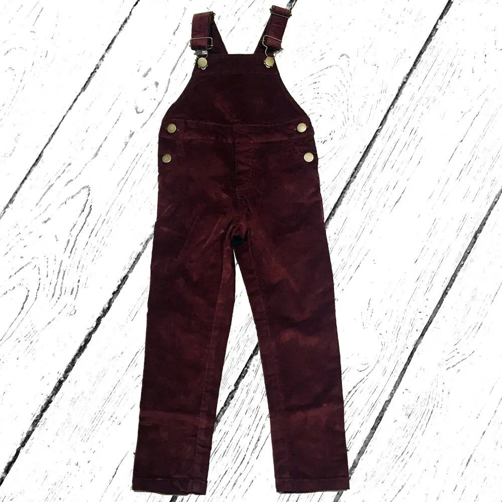 Lily Balou Kord Overall Duncan Dungaree Brick