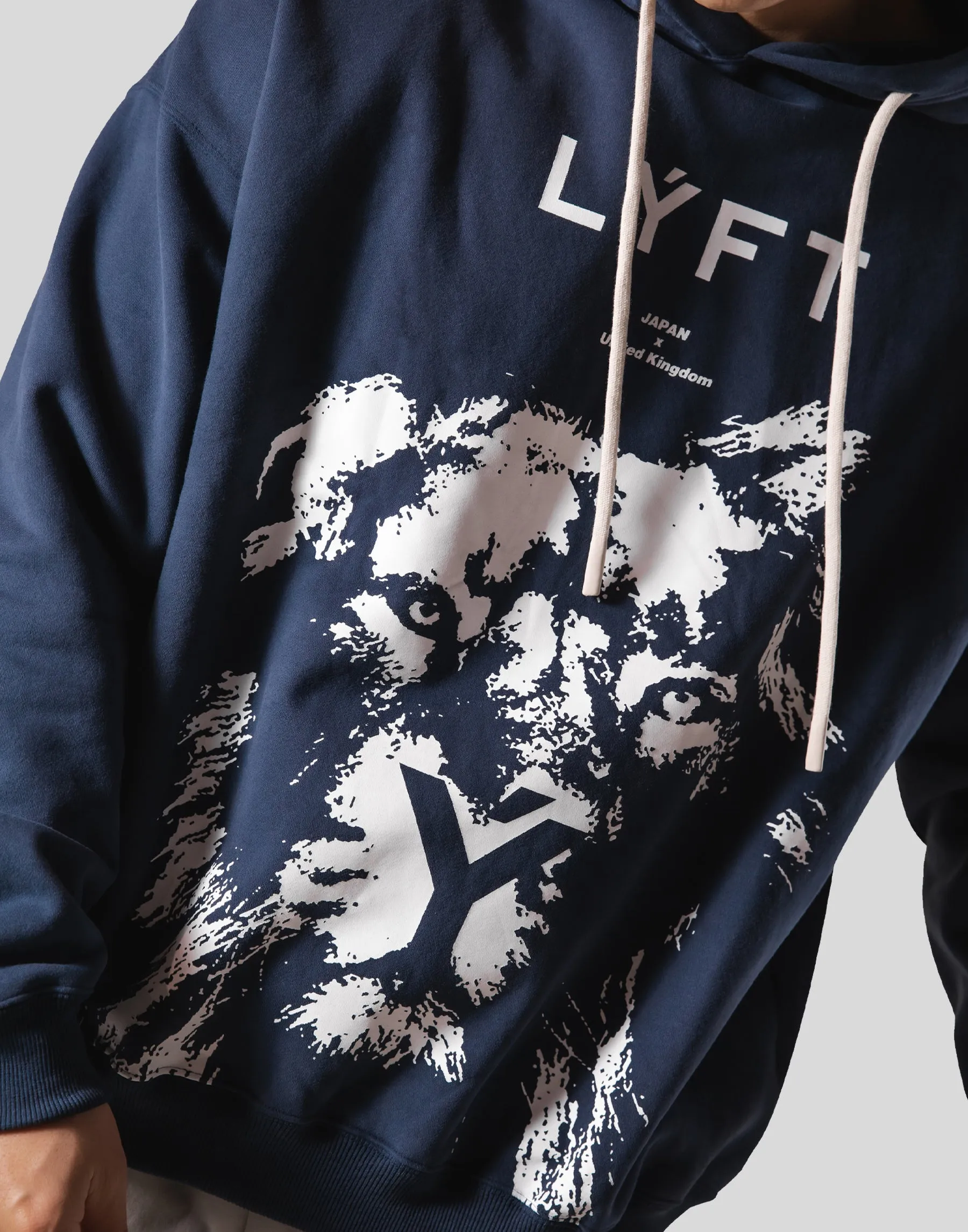 Lion Pullover Hoodie - Navy