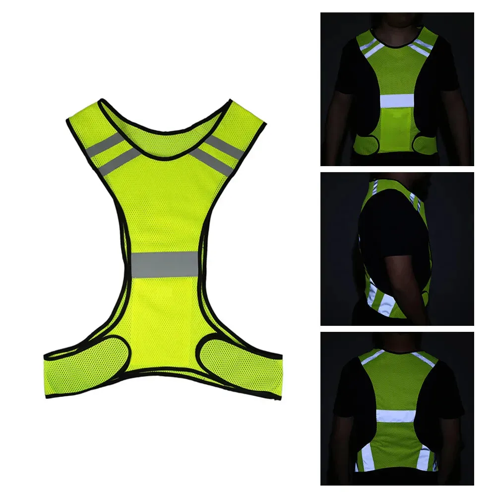 Lixada Lightweight Breathable Mesh Reflective Vest High Visibility Safety Vest Gear for Running Walking Cycling Jogging