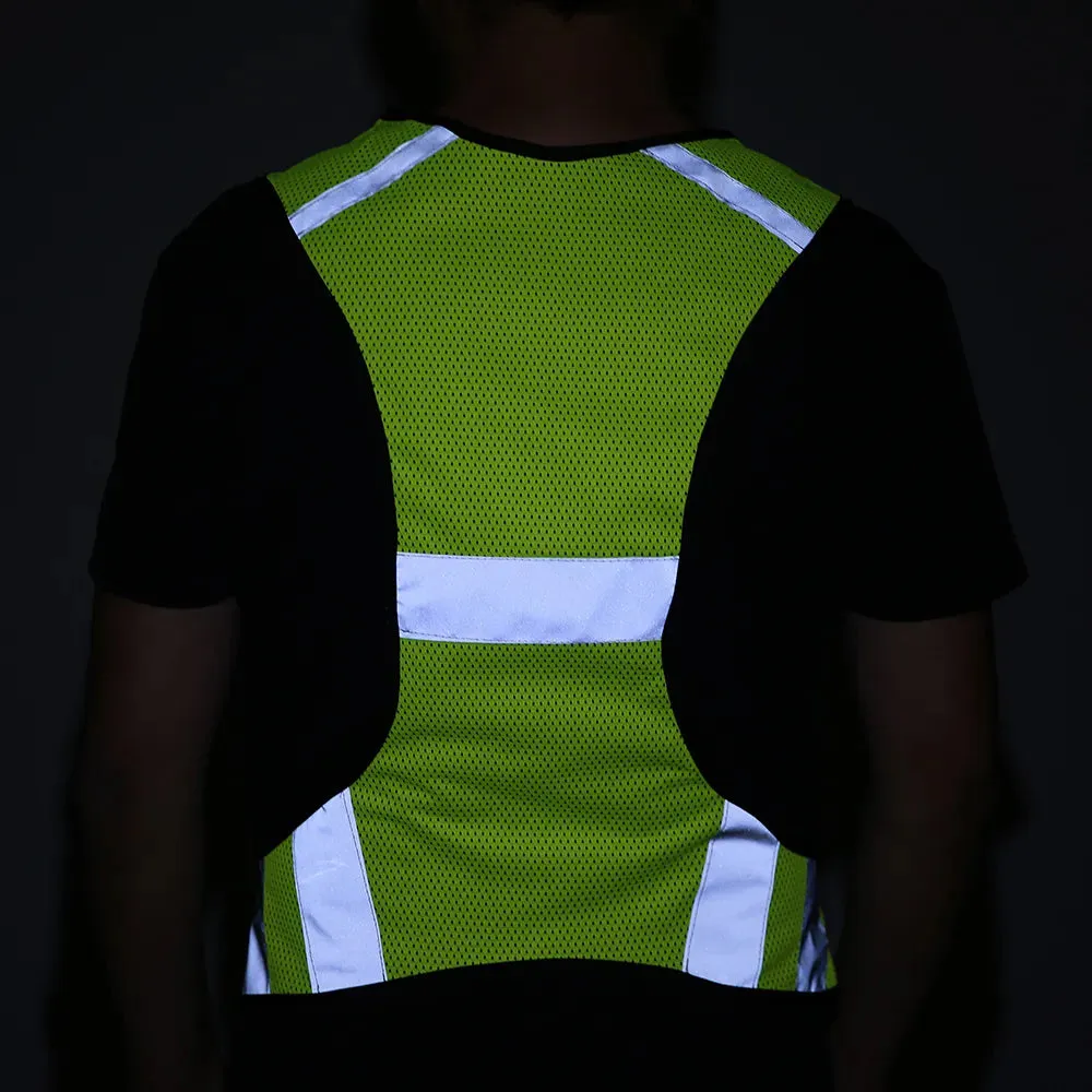 Lixada Lightweight Breathable Mesh Reflective Vest High Visibility Safety Vest Gear for Running Walking Cycling Jogging