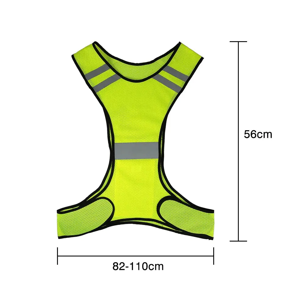 Lixada Lightweight Breathable Mesh Reflective Vest High Visibility Safety Vest Gear for Running Walking Cycling Jogging