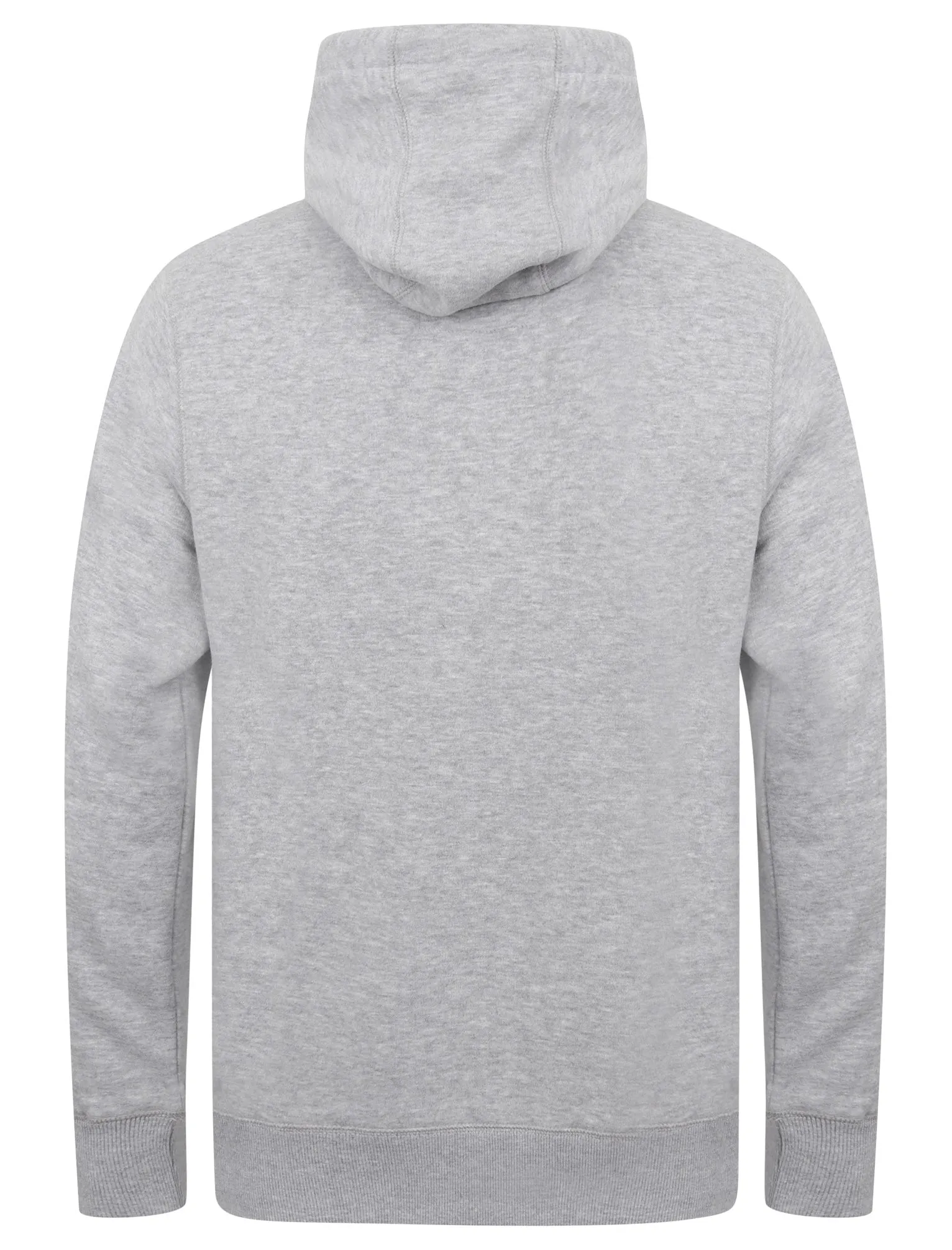 Lockwood Brush Back Fleece Pullover Hoodie In Light Grey Marl - Tokyo Laundry