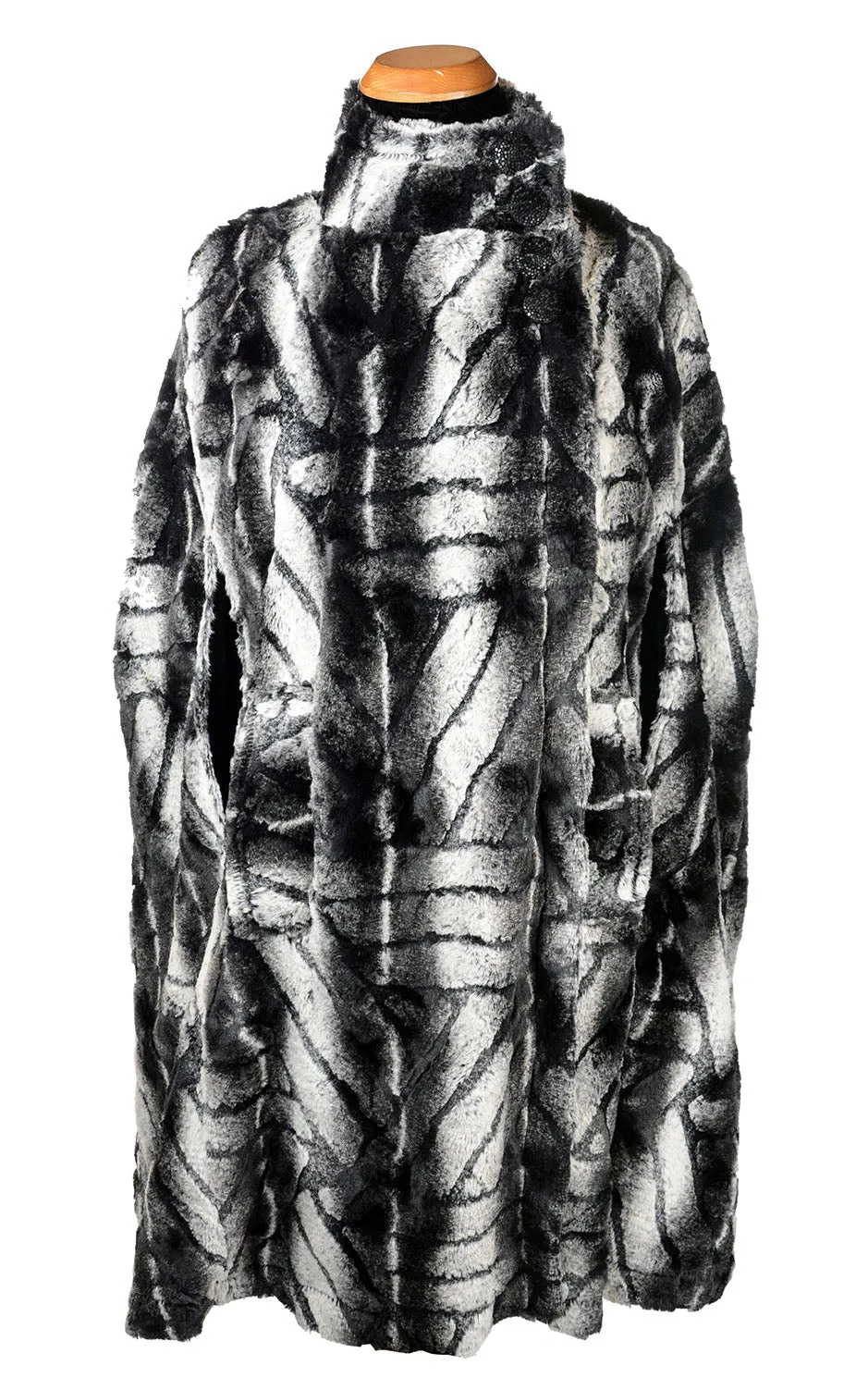 Long Cape - Luxury Faux Fur in Honey Badger  - Sold Out!