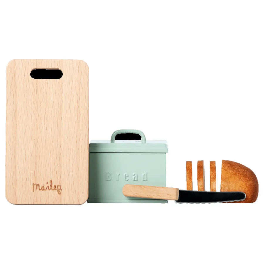 Maileg Miniature Bread Box with Cutting Board & Knife