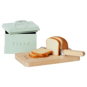 Maileg Miniature Bread Box with Cutting Board & Knife