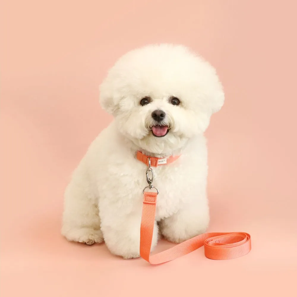 Makit Peach Coral Collar & Leash Set