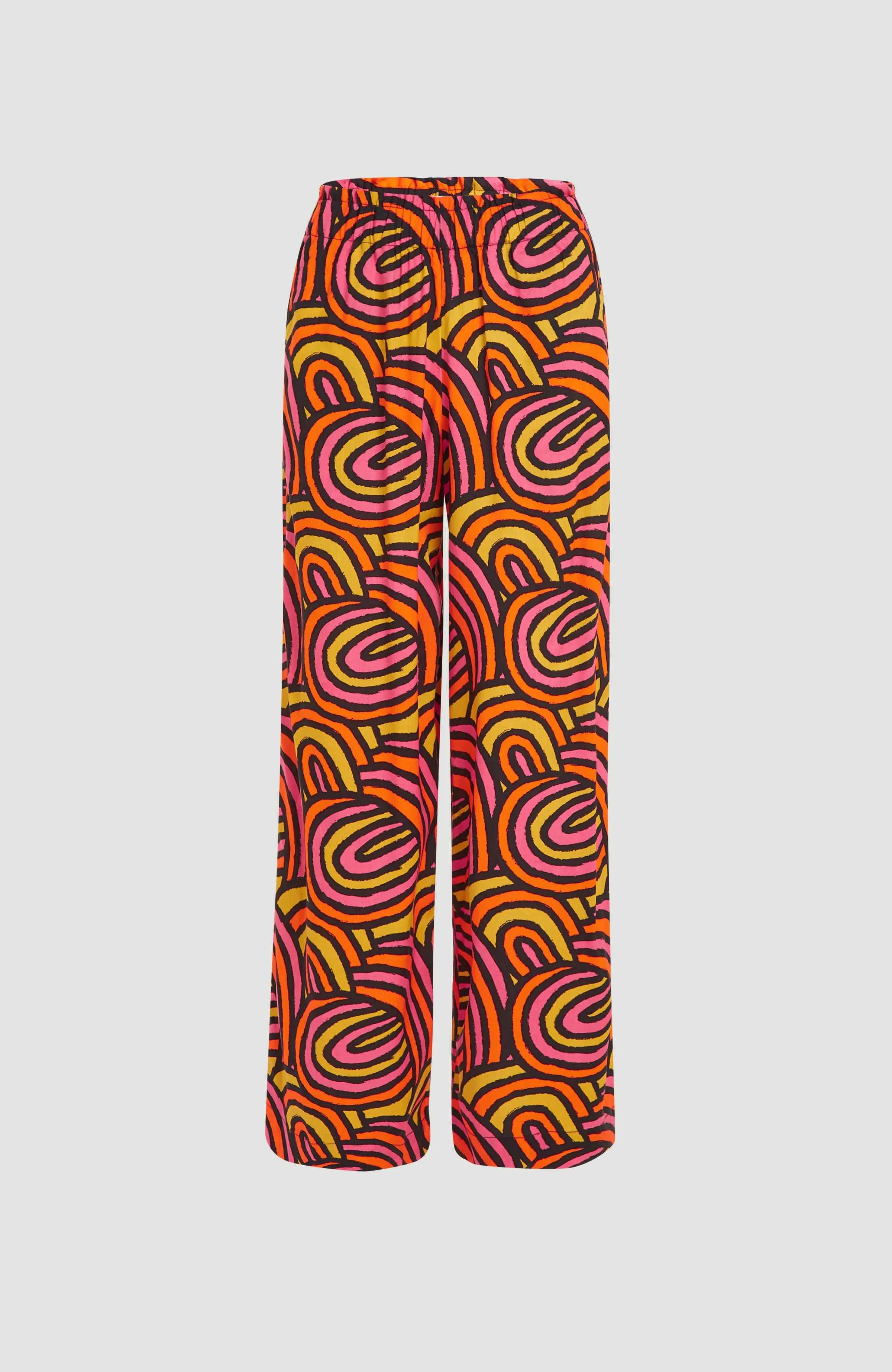 Malia Beach Pants | Orange Rainbow Stripe